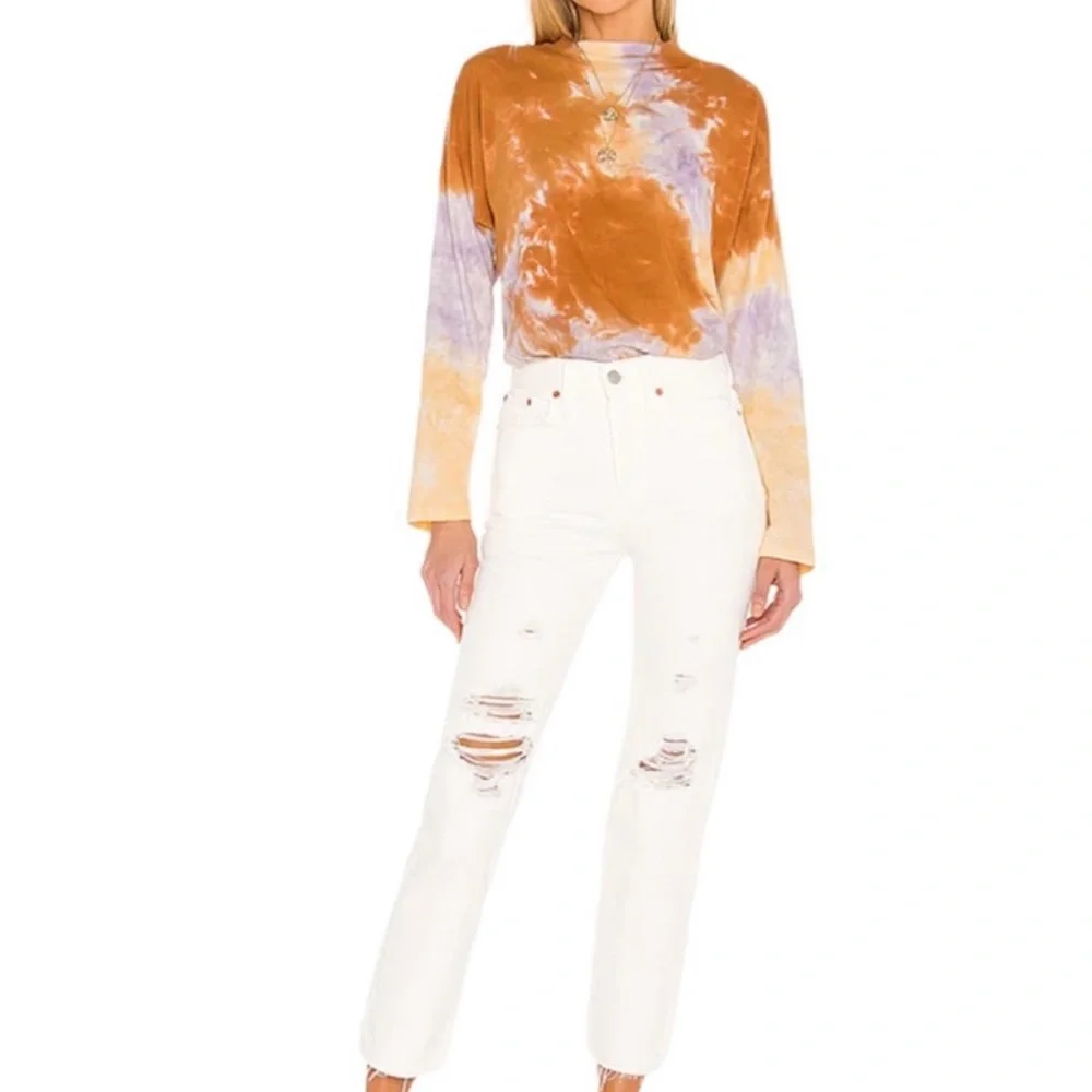 FREE PEOPLE Be Free Tie Dye Tee in‎ Lilac
